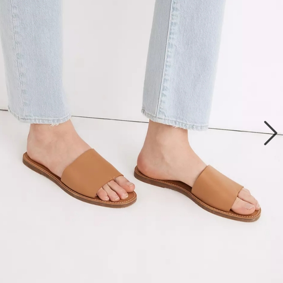 Madewell | Shoes | Madewell Boardwalk Post Slide Sandal In Leather |  Poshmark
